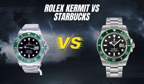 fake rolex kermit|Rolex kermit vs starbucks.